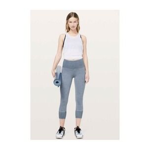 Lemon Slate Blue Leggings